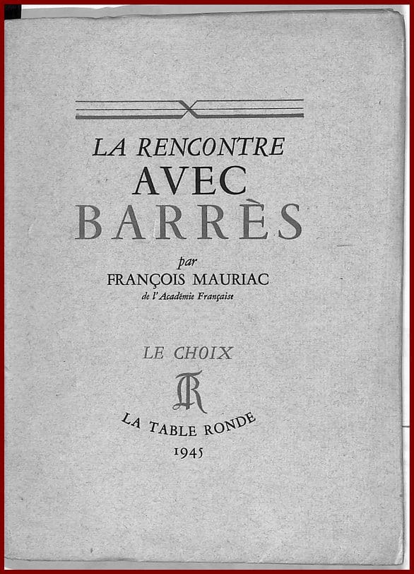La rencontre avec Barrès