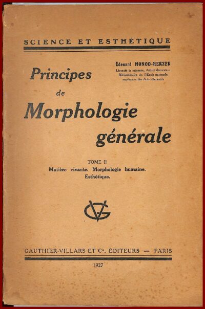 Principes de Morphologie générale