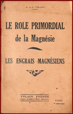 LE ROLE PRIMORDIAL de la Magnésie
