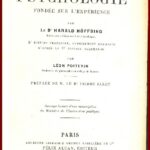 ESQUISSE d’une PSYCHOLOGIE fondée sur l'expérience