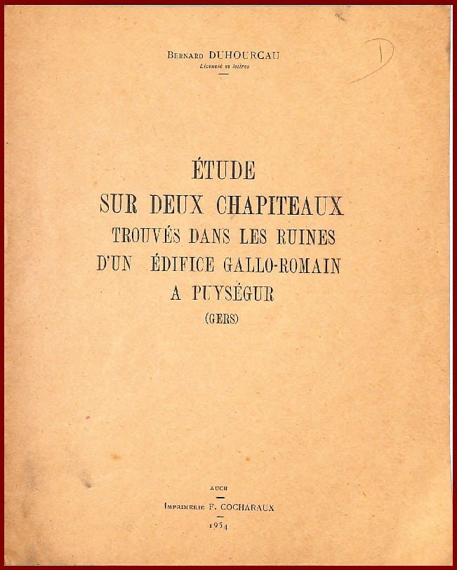 ETUDE SUR DEUX CHAPITEAUX A PUYSÉGUR