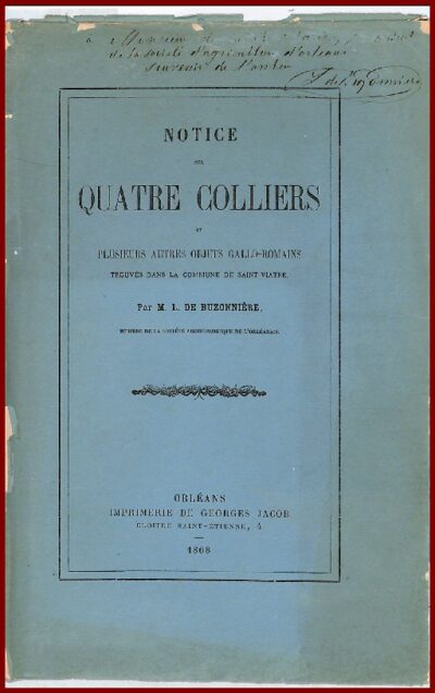 NOTICE SUR QUATRE COLLIERS, COMMUNE DE SAINT-VIATRE.