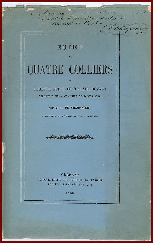 NOTICE SUR QUATRE COLLIERS, COMMUNE DE SAINT-VIATRE.