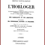 Nouveau manuel complet de L’HORLOGER