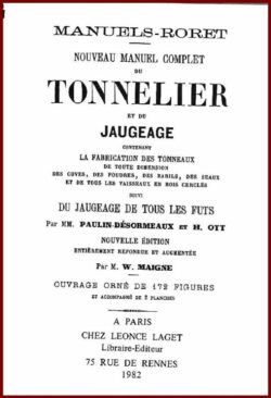 Nouveau manuel complet du TONNELIER et du JAUGEAGE