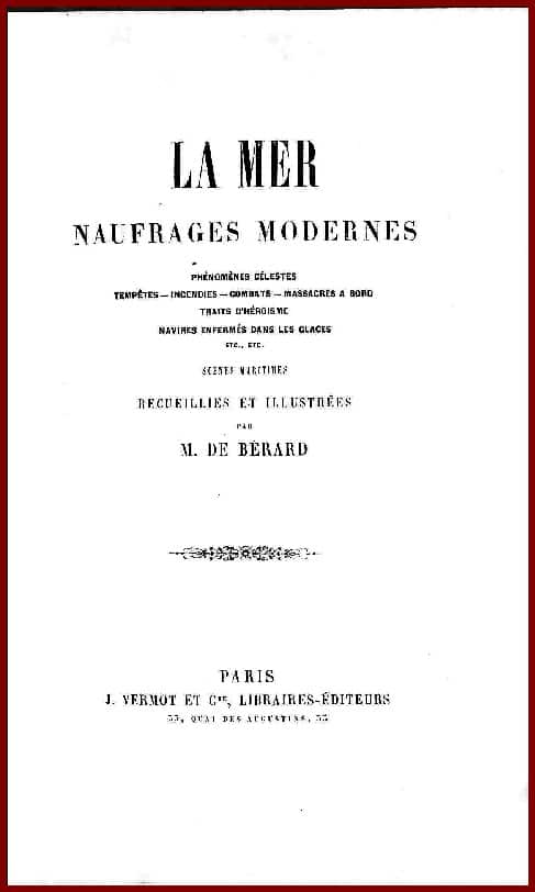 LA MER - NAUFRAGES MODERNES