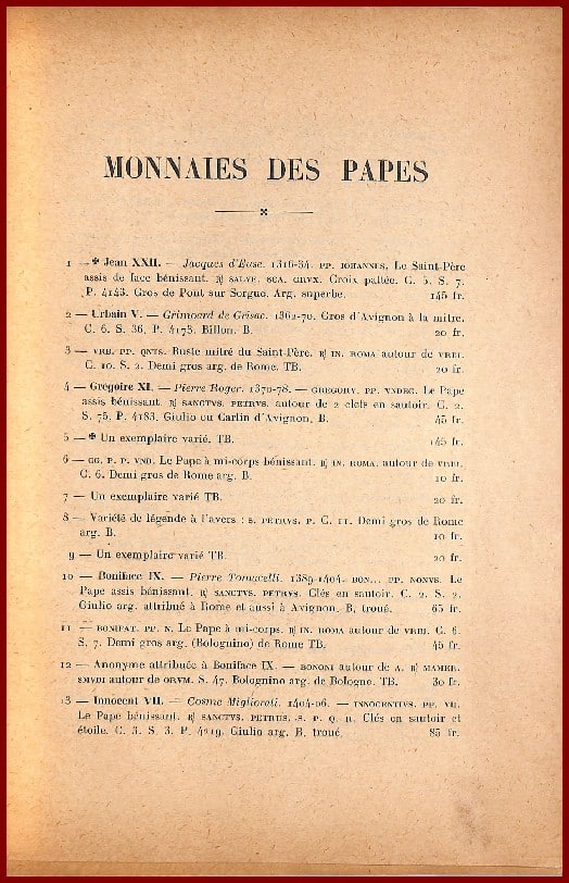 MONNAIES et MÉDAILLES DES PAPES – Image 2