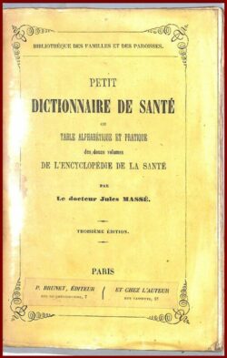 PETIT DICTIONNAIRE DE SANTÉ