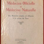 Médecine Officielle et Médecine Naturelle