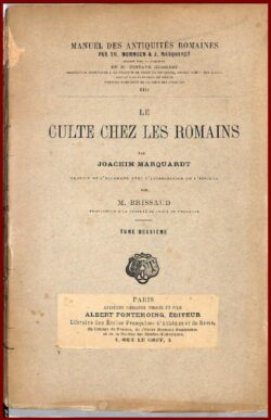 Le culte chez les Romains