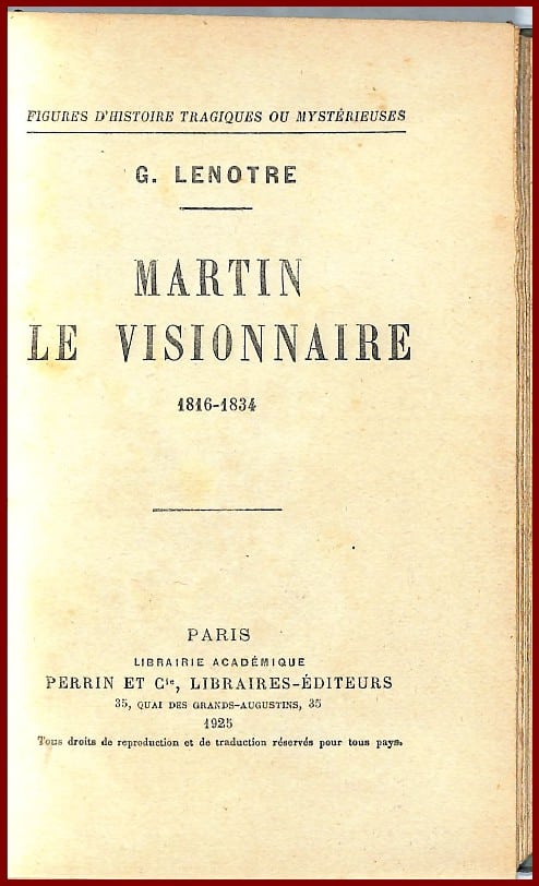 MARTIN LE VISIONNAIRE