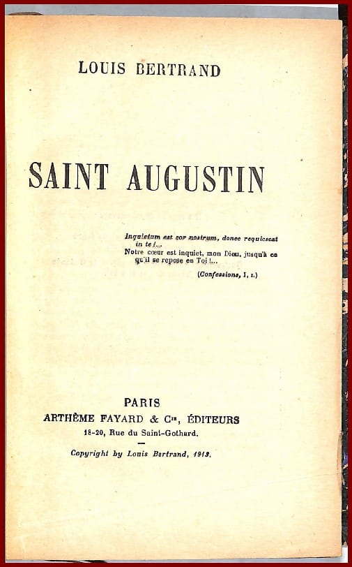SAINT AUGUSTIN