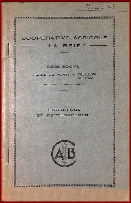 COOPERATIVE AGRICOLE “LA BRIE”