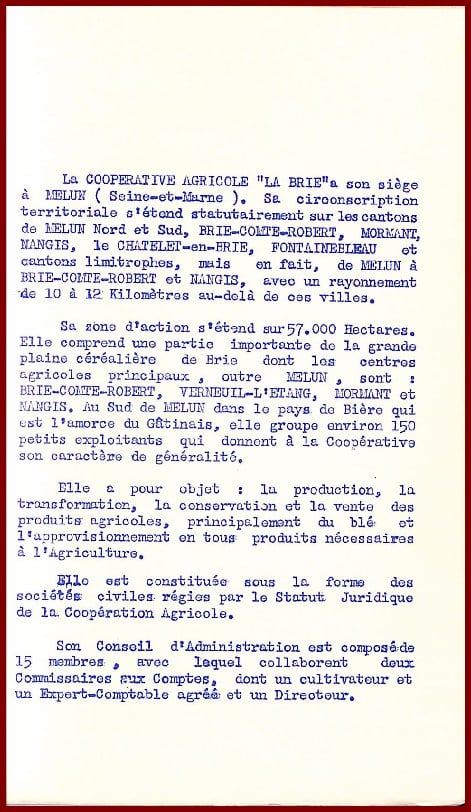 COOPERATIVE AGRICOLE “LA BRIE” – Image 2