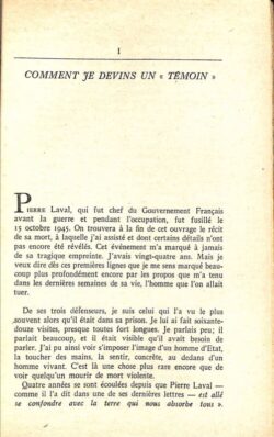 Les derniers propos de Pierre LAVAL