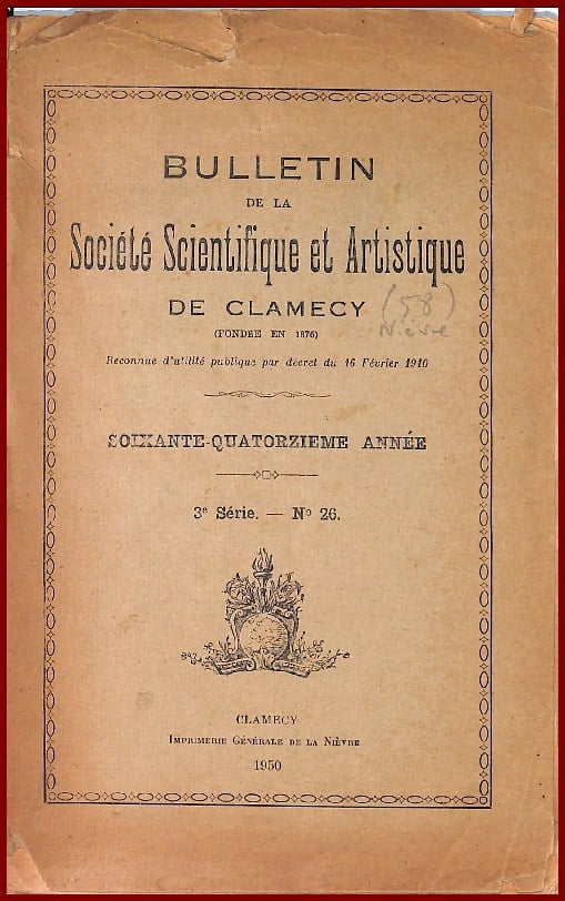 Bulletin Société de CLAMECY