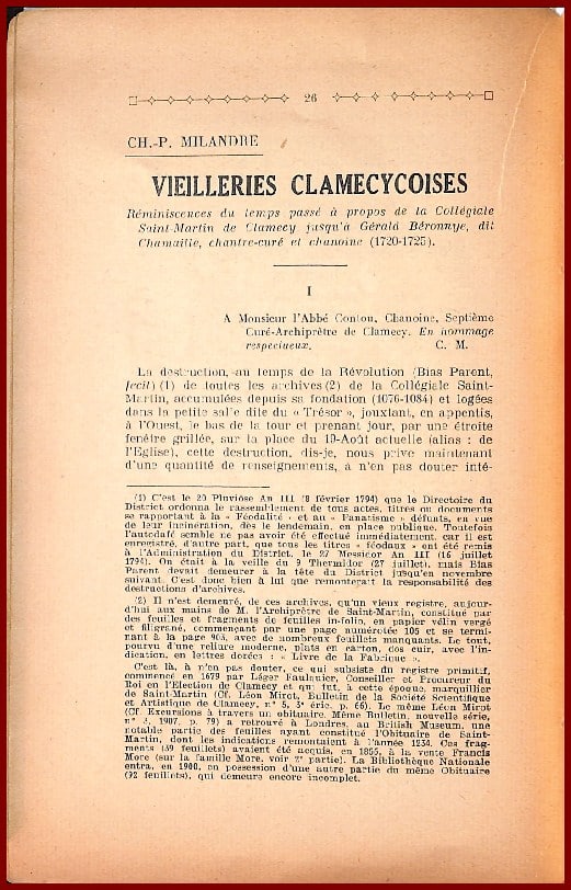 Bulletin Société de CLAMECY – Image 2