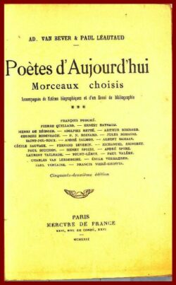 Poëtes d'Aujourd'hui