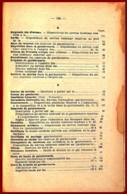 Service intérieur de la Gendarmerie départementale