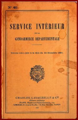 Service intérieur de la Gendarmerie départementale