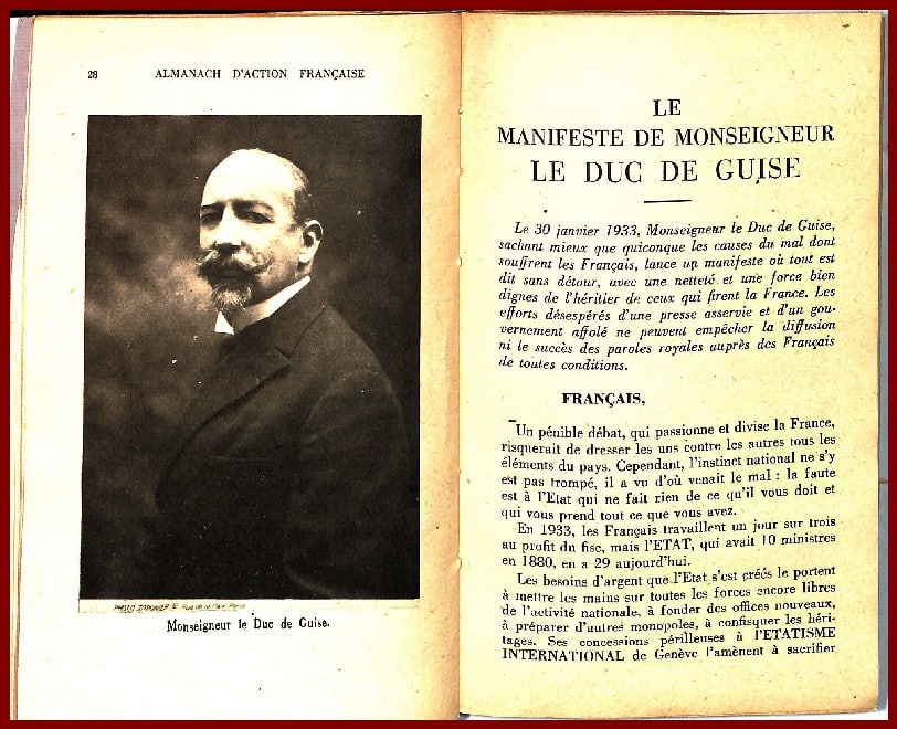 1934 - Almanach de l'Action Française – Image 2