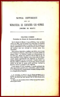 Monastère de FONTAINES-LES-NONNES