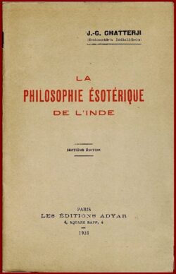 la Philosophie Esotérique de l'Inde