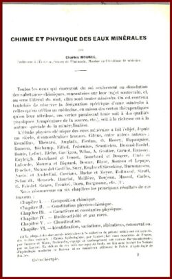 Crénothérapie, climathérapie, thalassothérapie