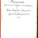 Documents Histoire Dictature de Louis Napolèon Bonaparte