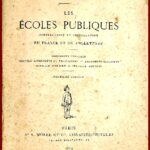 Les écoles publiques, construction et installation