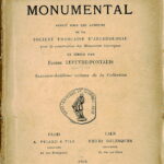 1904 - Bulletin Monumental publié sous les auspices de la Société Française d'Archéologie