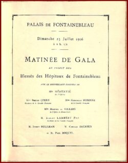 FONTAINEBLEAU - Fête de Bienfaisance 1916
