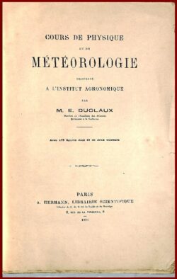 Cours de physique et de météorologie