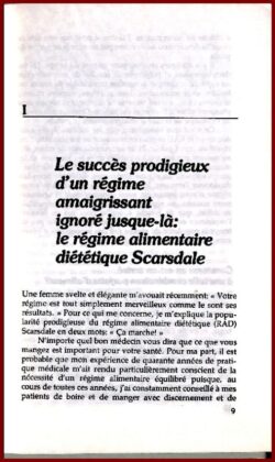 " Scarsdale " Le Régime Médical Infaillible