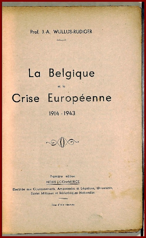 La Belgique et la Crise européenne