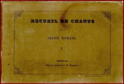 Recueil de Chants pour la SUISSE Romande