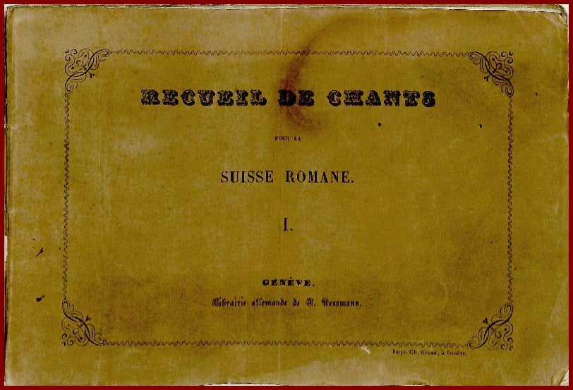 Recueil de Chants pour la SUISSE Romande